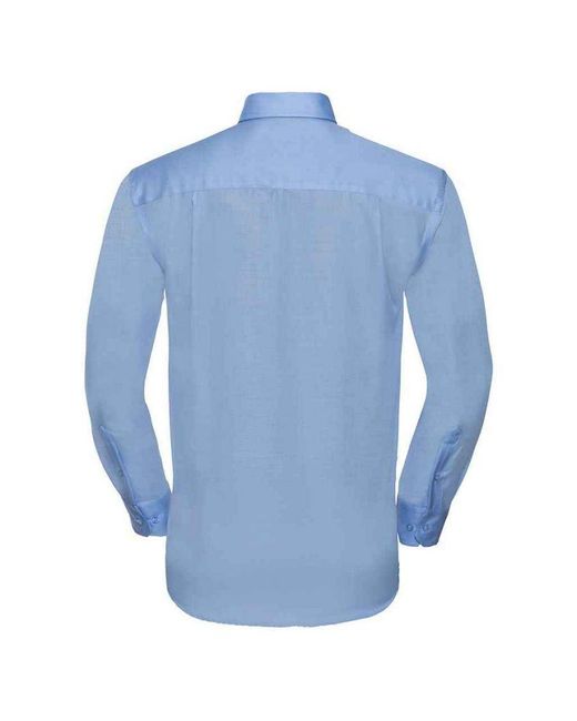 Russell Blue Collection Ultimate Long-Sleeved Formal Shirt (Bright Sky) for men