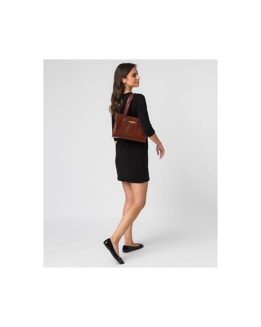Pure Luxuries Brown 'Britt' Italian Vegetable-Tanned Leather Handbag
