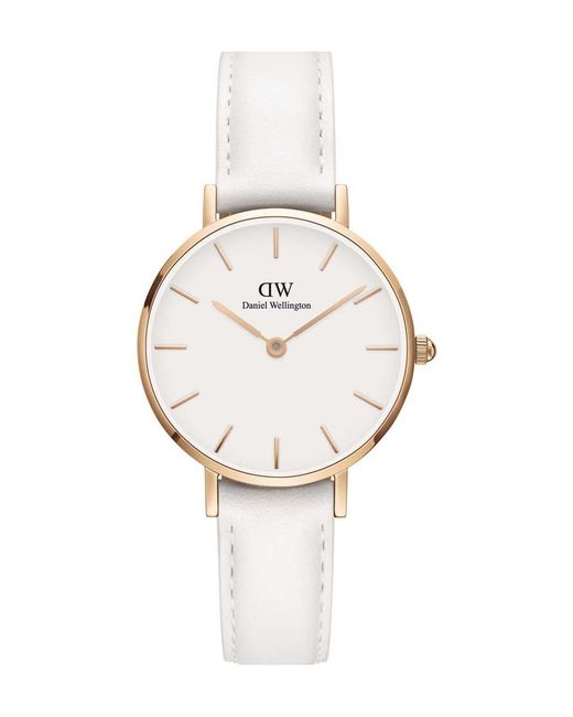 Daniel Wellington White Dw00100249 Ladies Petite Bondi 28Mm Watch
