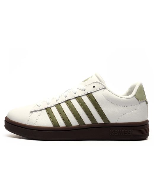 K-swiss Black K Swiss Court Tiebreak Ii Leather Trainers for men