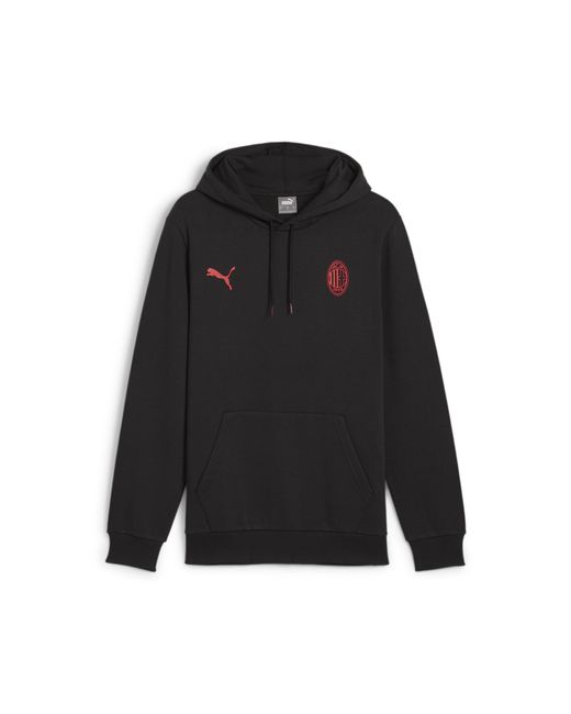 PUMA Black Ac Milan Ftblessentials Hoodie for men