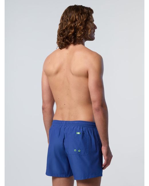 North Sails Zwembroek Logo Patch in het Blue voor heren