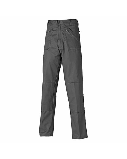 Dickies Gray Redhawk Action Work Wear Pants Cotton for men