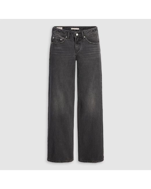 Levi's Gray Levi's Low Rise Wide Leg Jeans
