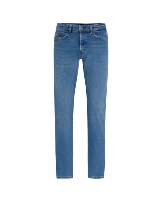 Boss Blue Five Pocket Design Slim Fit Jeans for men