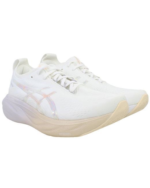 Asics White Gel-Nimubs 25 Anniversary Running Shoes