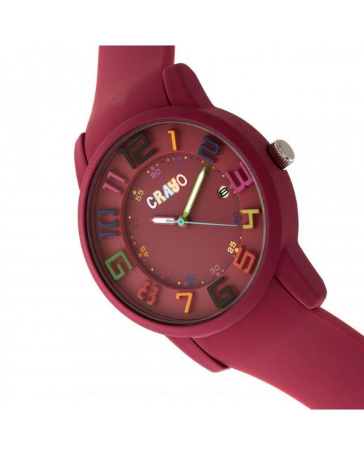 Crayo Red Festival Watch W/ Date