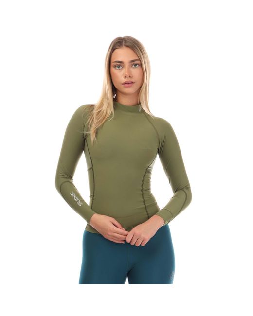 Skins Green Series-3 Thermal Long Sleeve Top