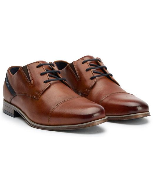 Bugatti Brown Side Gusset Shoes for men