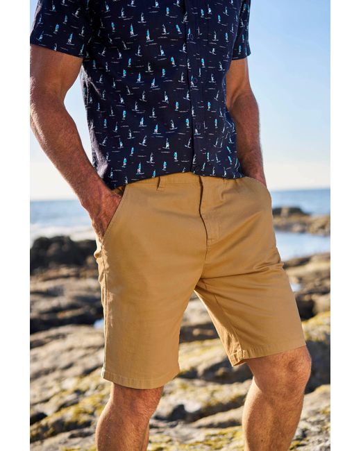 Mountain Warehouse Blue 'Woods' Chino Shorts Breathable Comfortable Regular Fit Cotton for men