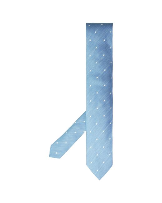 Hackett Blue London Casual Dot Ties Cotton for men