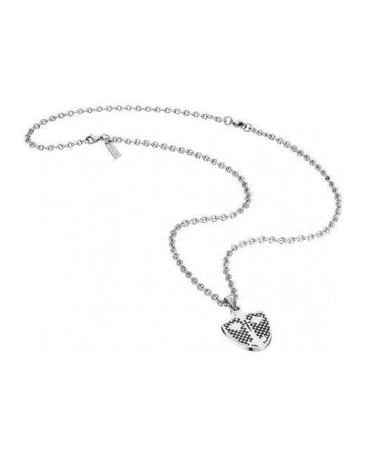 Police White 26064Pss-01 Scutcheon Necklace for men