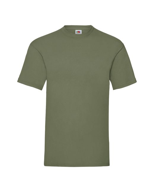 Fruit Of The Loom Green Valueweight Short Sleeve T-Shirt (Classic) for men