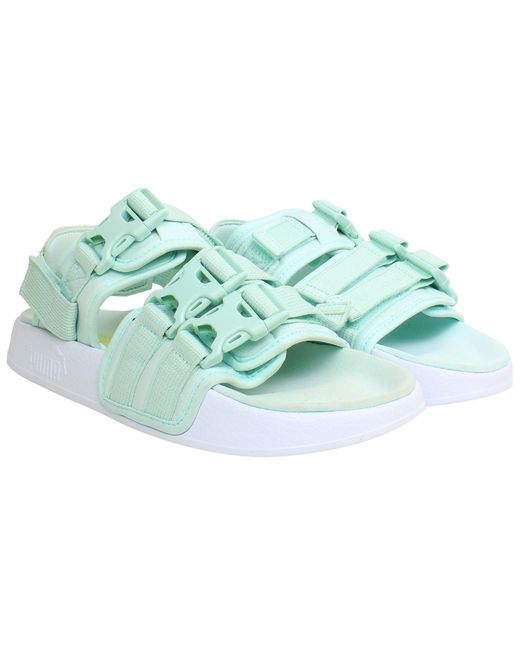 PUMA Green Leadcat Ylm 19 Aqua Sandals for men