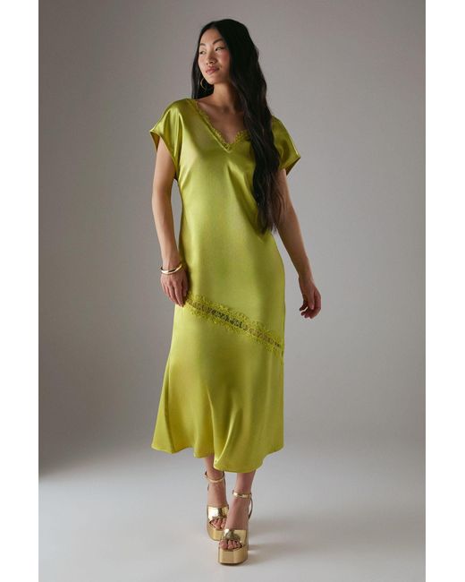 warehouse green lace dress Luxie Lace Knit Mini Dress - Pastel Green