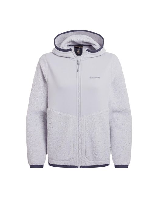 Craghoppers Blue Ladies Telesto Fleece Hooded Jacket (Lunar)