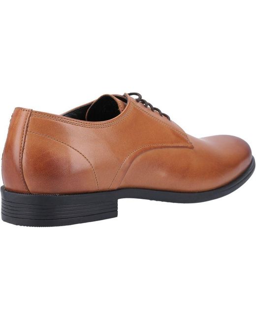 Hush Puppies Black Oscar Clean Toe Lace Up Shoe for men