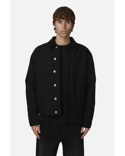 Good For Nothing Black Washed Worker Jacket for men