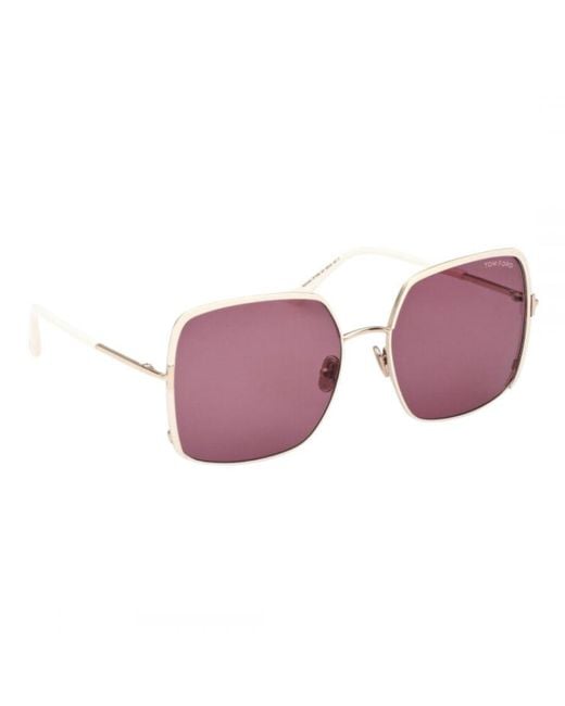 Tom Ford Pink Ft1006 32Y Raphaela Sunglasses Metal