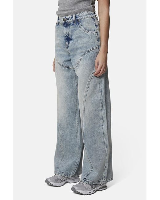 Good For Nothing Blue Baggy Fit Suture Denim Jean