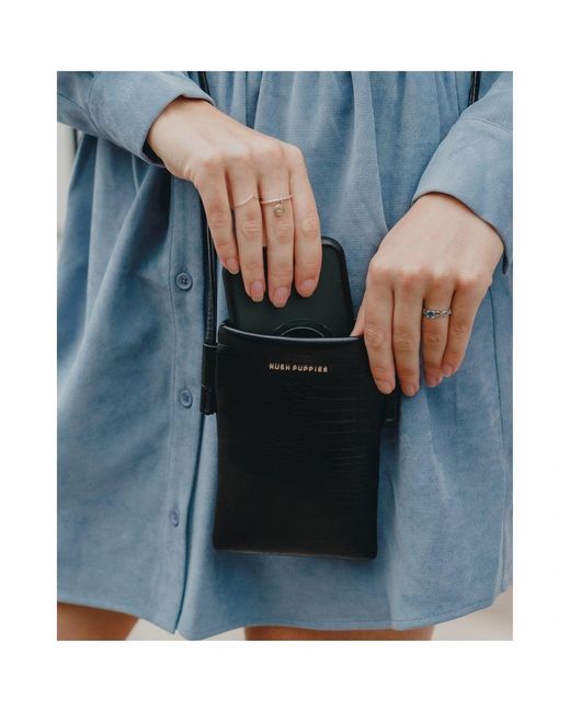Hush Puppies Black Pearlyn Phone Cases And Bags