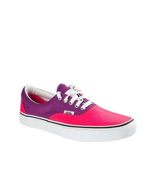 Vans Pink Van Era 2 Tone Plimsolls Canvas