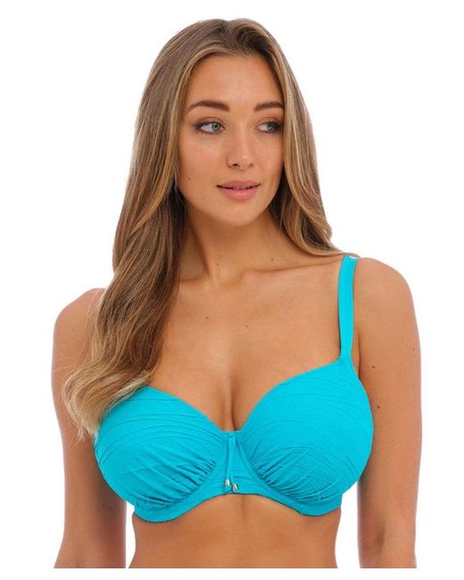 Fantasie Blue 502201 Beach Waves Full Cup Bikini Top