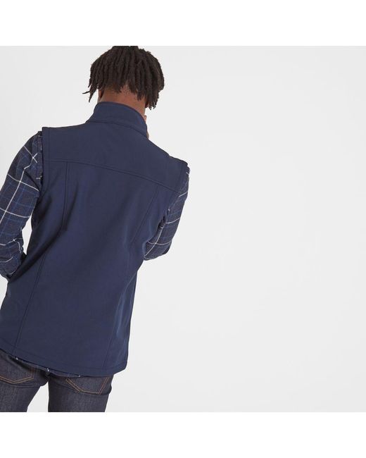 TOG24 Blue Feizor Softshell Gilet for men