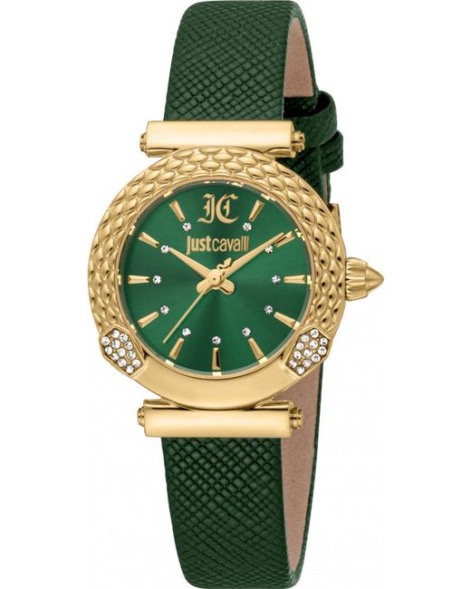 Just Cavalli Green Jc1L332L0325 Ladies Animalier Mistero Snake Watch