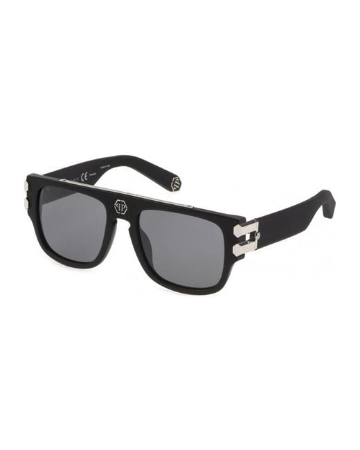 Philipp Plein Black Spp011V 55 703X Sunglasses for men