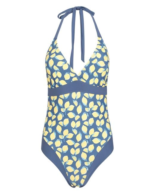 Mountain Warehouse Blue 'Ocean Notion' Swimsuit Chlorine Resistant Quick Dry Stretchy Swimwear