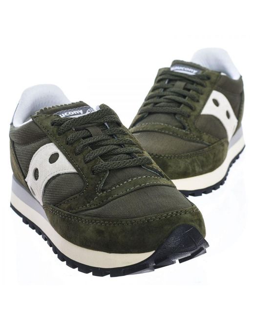 Saucony Green Sports Shoes Jazz 81 for men