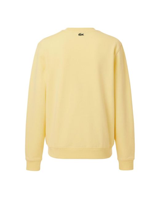 Lacoste Yellow Fleece Sweatshirt for men