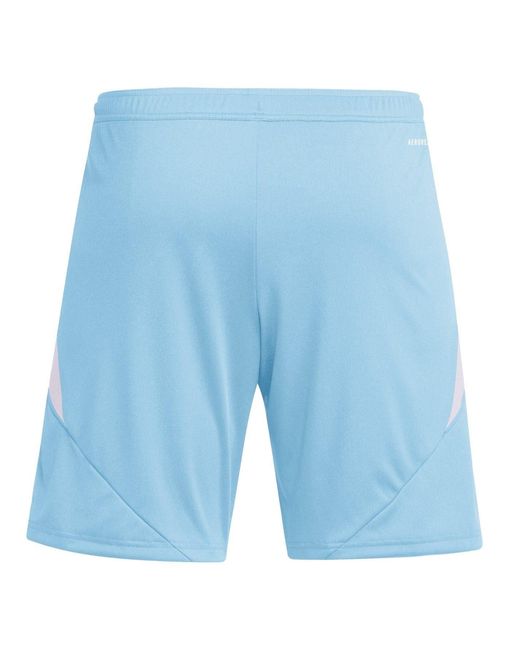 Adidas Blue Tiro24 Soccer Bermuda Shorts With Elasticated Waistband for men