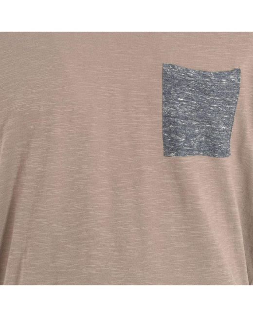 ELEVEN PARIS Gray Abico Short Sleeve Round Neck T-Shirt 17S1Ts295