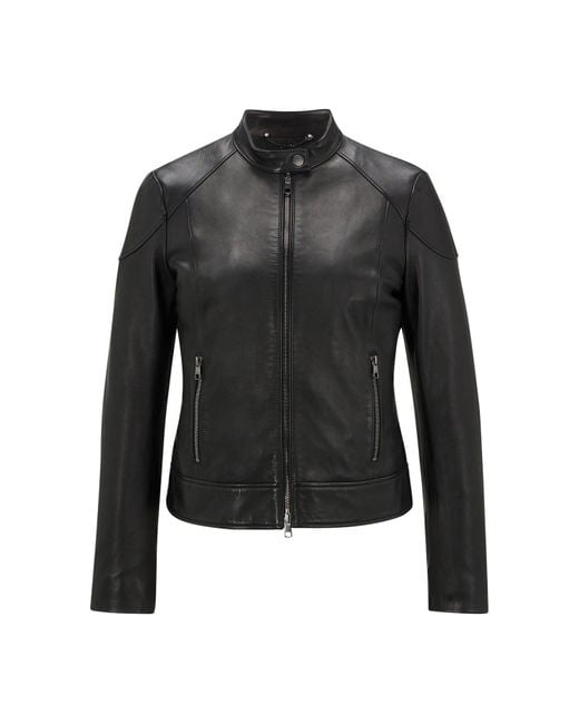Boss Black C_Saflima Leather Jacket