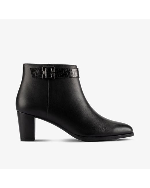Clarks Black Kaylin 60 Boot Leather Boots