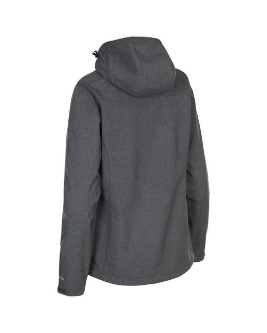 Trespass Gray Ladies Claren Ii Waterproof Softshell Jacket /Blush Marl)