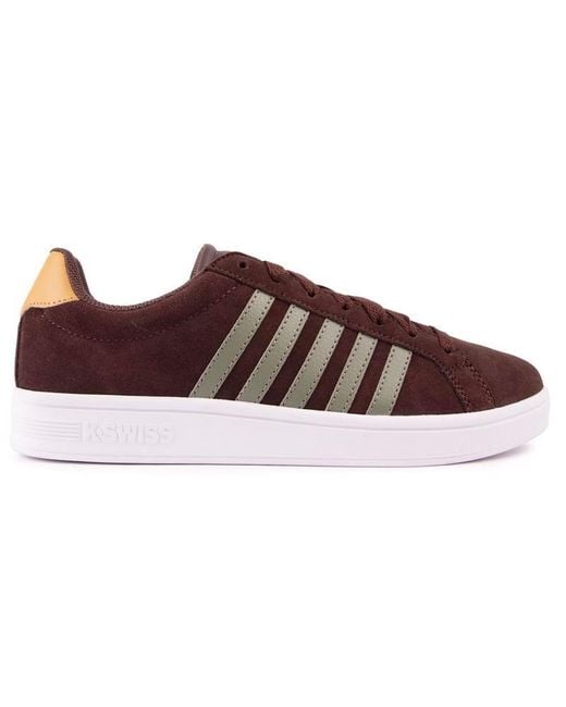K-swiss Court Tiebreak Trainers in Brown for Men Lyst UK