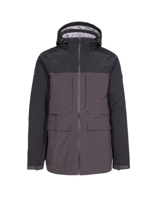 Trespass Blue Heathrack Waterproof Jacket (Dark) for men