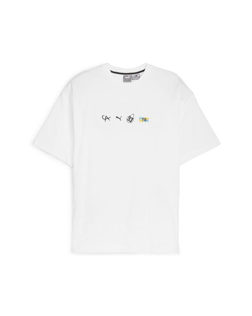 PUMA White Bmw M Motorsport Calder T-Shirt for men