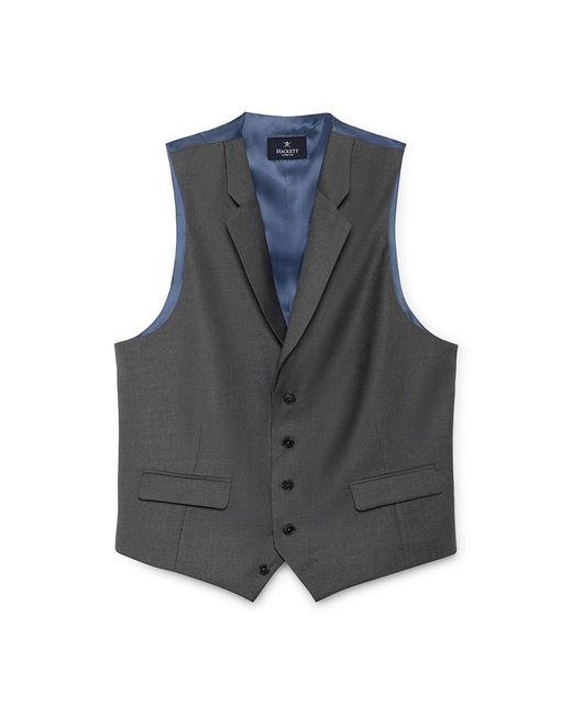 Hackett Gray Mayfair Flannel Pow Waistcoat for men
