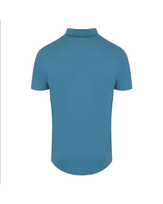 Aquascutum Blue Active Beach Basic Sailor Polo Avio Shirt Cotton for men
