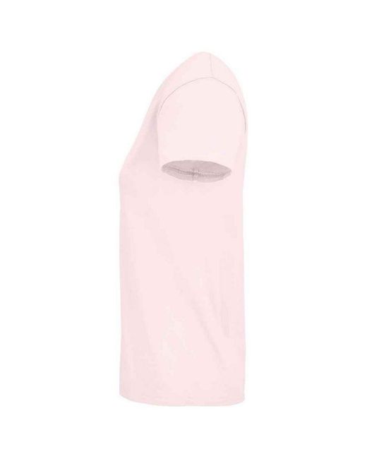 Sol's Pink Ladies Pioneer Organic T-Shirt (Pale) Cotton