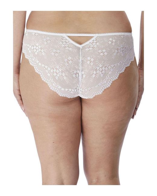 Elomi White Charley Brazilian Brief