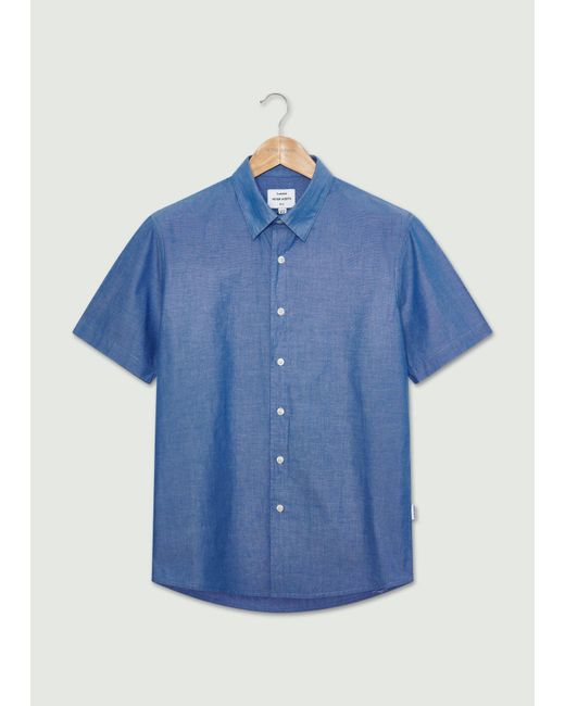 Peter Werth Blue Harry Ss Shirt for men