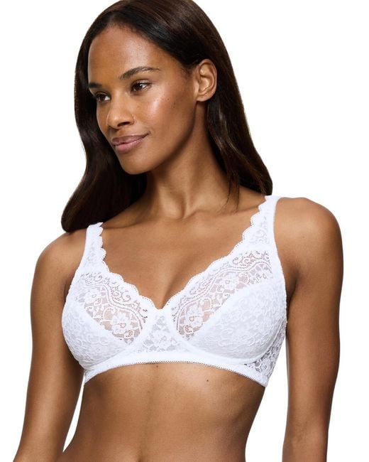 Triumph White 10210704 Amourette Non Wired Bra
