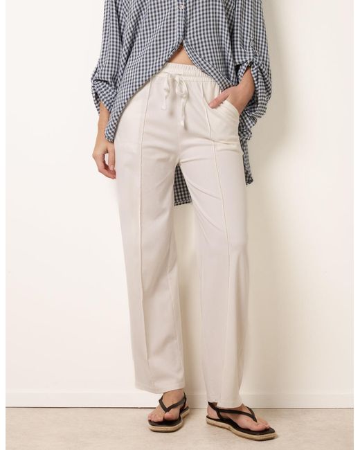 Blue Vanilla Natural Seam Detail Trousers