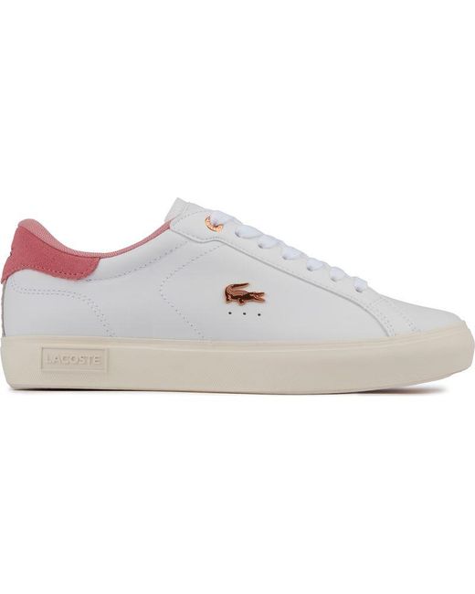 Lacoste White Powercourt Trainers