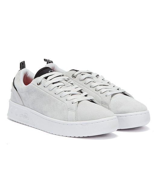 Ellesse Gray Mezzaluna Lunar Rock Trainers